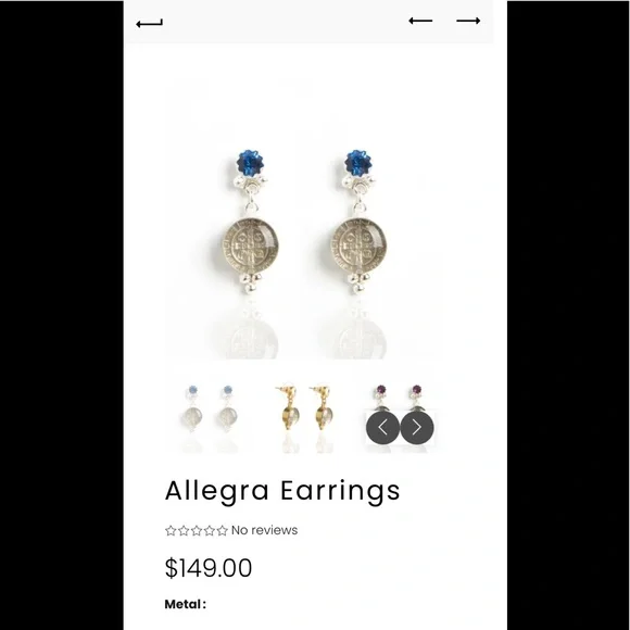 Virgin Saints & Angels Allegra earrings - Picture 3 of 4